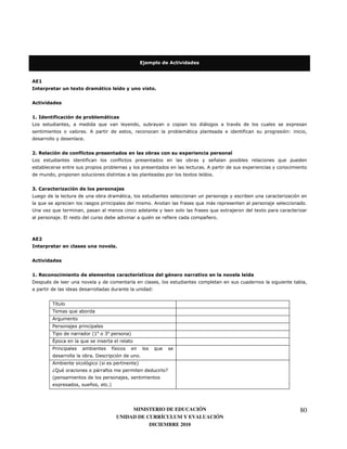 "           %



     2
                              -                             ")                  %         3


     %


23           $                            !"
9                                              8                                                                  <                       :               0
                                      7                                                                   <                                   )           1
                                  7


53 . "                        $
                              "                                         "           !                 -                               "
9                                     )                         )                                                             6                       8
                                                                                                                  7                           0
                                                                                                          0       '       7


93                   4                "
9                                                               <
     8                                                                              7                 )       8       <                                        7
&            8                                                                                                )       8           0               0
                     73                                                         8 :               )                   6       7



     5
                          "                        % "3


     %


23 .                                      "                             )                     "                   %           "       % " ")
;        :
                                                                                      1


                 '
                          8


             "
                                          4#       +                5
             a                    8
             "                                              )
                                                            '                             8
                                          7;                                7
                                               4                        5
             CD :                             <    )                                          E
             4
                 0                        6            75




                                                                 MINISTERIO DE EDUCACIÓN                                                                      80
                                                            UNIDAD DE CURRÍCULUM Y EVALUACIÓN
                                                                       DICIEMBRE 2010
 