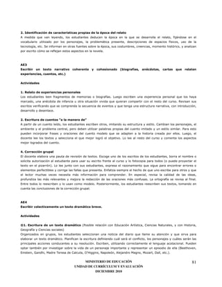 53              $                                         )                                "                    " "
                    8                                                                                    :                    8                                          )<
                                                                                                  <                                                                 )
                                                                                                                                                                    '
                '       7.          )                               )                           :
                                        )                                                           7



     9
            !                   -                       %           (                           (                   7!            $ '
                                                                                                                                  )                        '             >              "
    -                   '                   '       38


        %


23 . "                      -                                       "
9                                       )                                                               ) 7 9
                                                                                                        '                                       0                         8
                                :                       )                                                   8   8                                                         7 2
                    )               8                                                                               8
                                        7


53                                              K "                          L
                                            '                                                                                                         7*
                                                                                                                                                                              7 "
                                    )                                                                       8                                                                 7 9
                                0                                       8                                           7 9
                                                7


E3                                   "
3                                                                                     0     7 3
                                                                                                  )                               )                            4
    0                               57 9                                                                0                                   8
                        )                                           )       8                     73 )                                          8                                           8
                                                                    <       )                                             7 3
        )                   <                                                                                                 <         )       7 9            )
                                                                                                                                                               '                        )       7
3                                                                                         7 "                                                                        0
                                                                                  7



     E
            !       "       %                               -                         ! %3


        %


J23                                             -                           4"                                  3                   '       *          A                            I
J           )
            '       *                               5
                                                                                                                                    8                                    8
                        0                   <       7 "         )                                 )                 <     <           )                                  <              <
                                                                                          7 3                                                                                     7 "
                    :                                                                                                                                                        4B
3               J               !                               *                ]I             A                               !           !         ; '          757


                                                                         MINISTERIO DE EDUCACIÓN                                                                                            81
                                                                    UNIDAD DE CURRÍCULUM Y EVALUACIÓN
                                                                               DICIEMBRE 2010
 