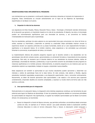 Programa de estudio orientación 2° básico | PDF