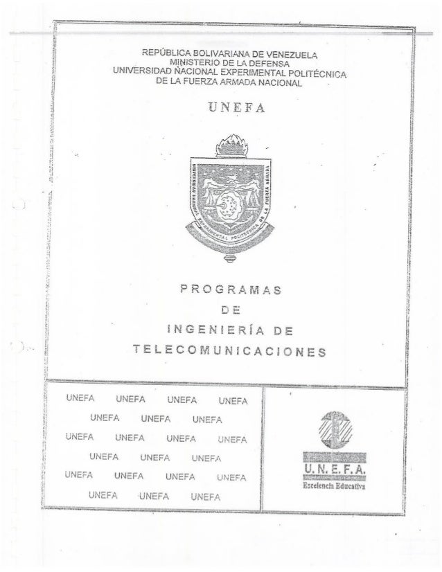 Programa de estudios - Ingenieria de Telecomunicaciones 2003