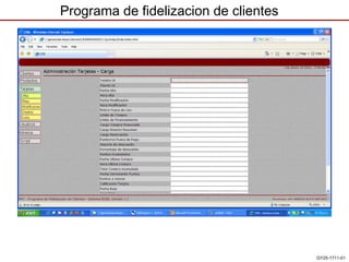 Programa de fidelizacion de clientes GY25-1711-01 GY25-1711-01 
