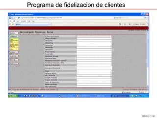 Programa de fidelizacion de clientes GY25-1711-01 GY25-1711-01 