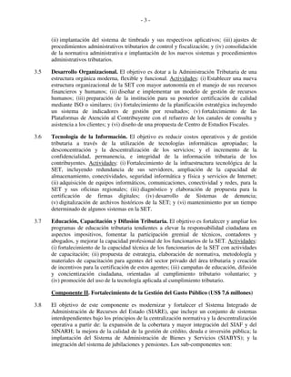 Programa de fortalecimiento y modernización de la administración fiscal ...