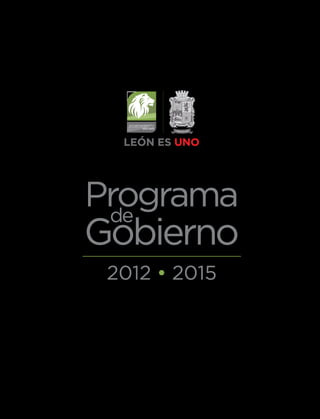 Programa
 de
Gobierno
 2012 • 2015
 