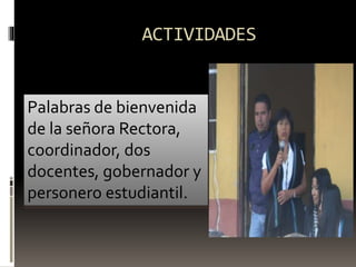 Programa de inducción a los nuevos estudiantes | PPTX