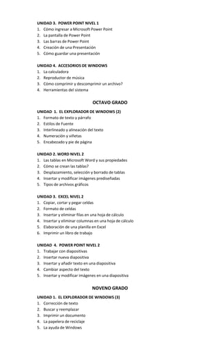 Programa de informática 2011