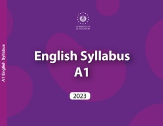 English Syllabus
A1
2023
A1
English
Syllabus
 