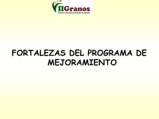 Programa de mejoramiento genetico del arroz en Cuba