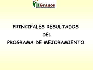 Programa de mejoramiento genetico del arroz en Cuba