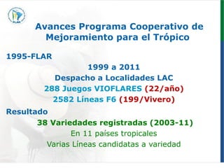 Programa de mejoramiento genetico Flar