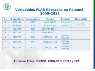 Programa de mejoramiento genetico Flar