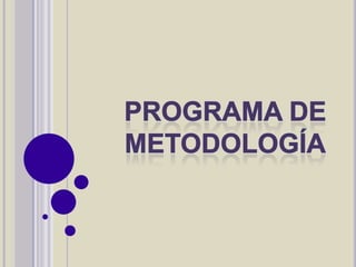 Programa de Metodología 