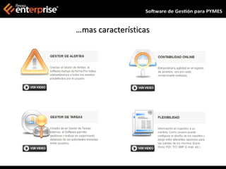 …mas características
 