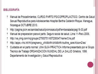Programa de psicoprofilaxis obstétrica