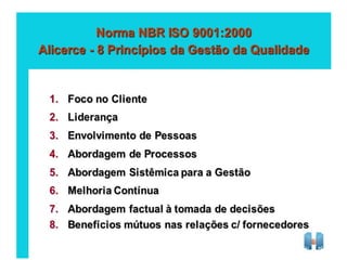 Programa de qualidade aplicado na produção