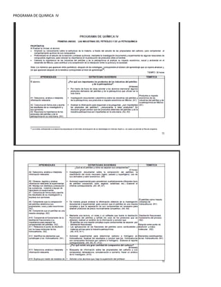 PROGRAMA DE QUIMICA IV
 