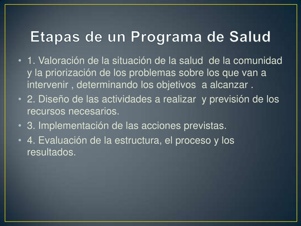 Programa de salud