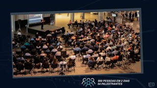 900 pessoas em dois dias – 54 palestras
Congressoda TransformaçãoDigital –nov/18
 