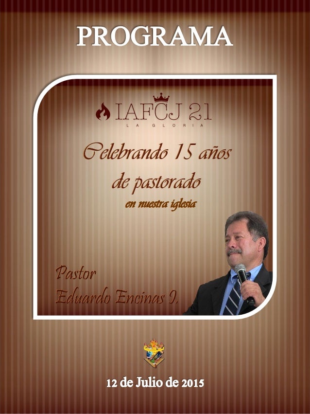 Programa Dia Del Pastor