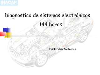 Diagnostico de sistemas electrónicos
144 horas
Erick Folch Contreras
 