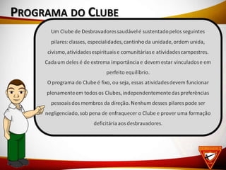Programa do clube classes