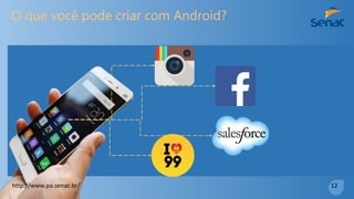 Material Didático
•
Livros
•
Apostilas
•
Slides
•
Sites/Blogs
http://www.pa.senac.br/ 11
 