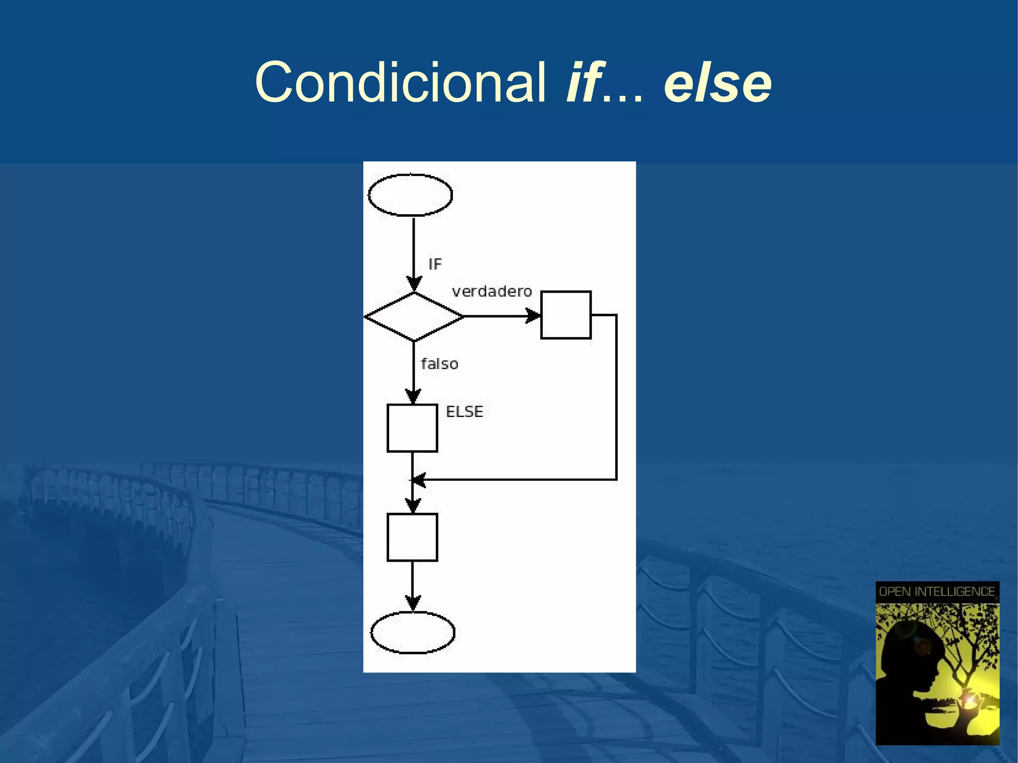 Condicional if... else

 