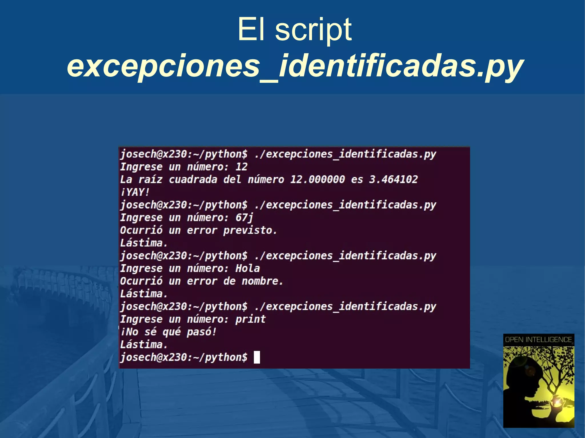 El script
excepciones_identificadas.py

 
