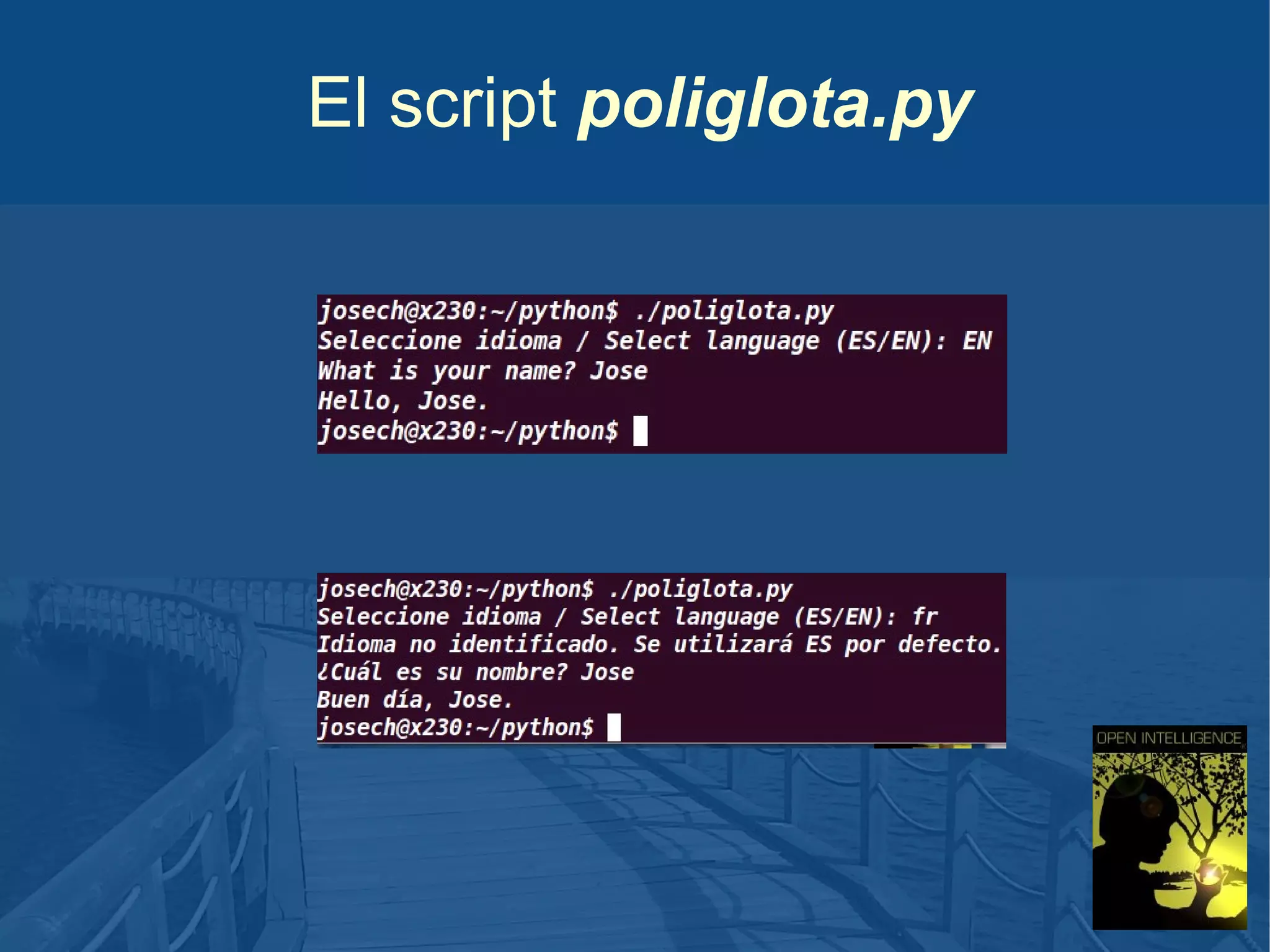El script poliglota.py

 