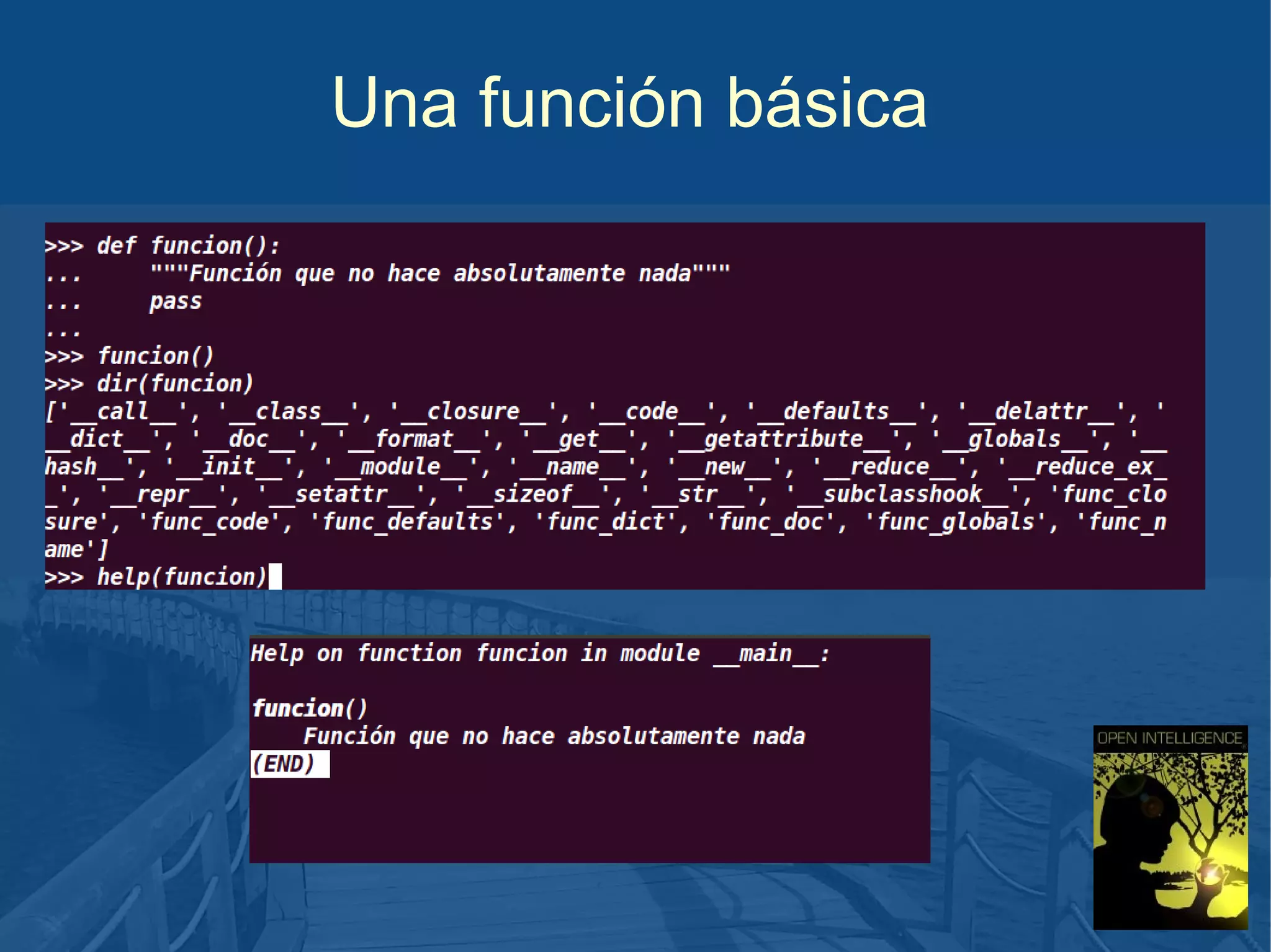 Una función básica

 