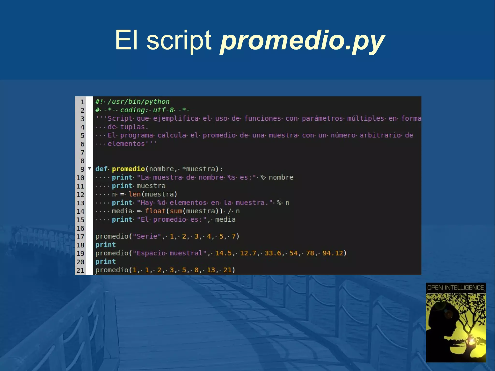 El script promedio.py

 