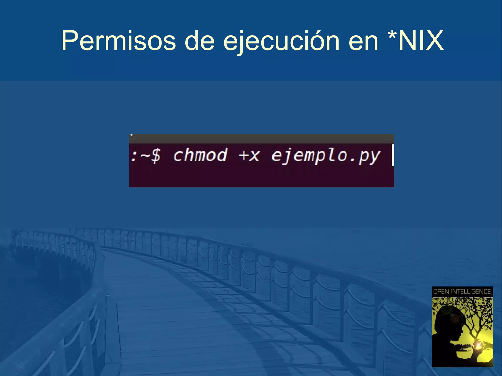 Permisos de ejecución en *NIX

 