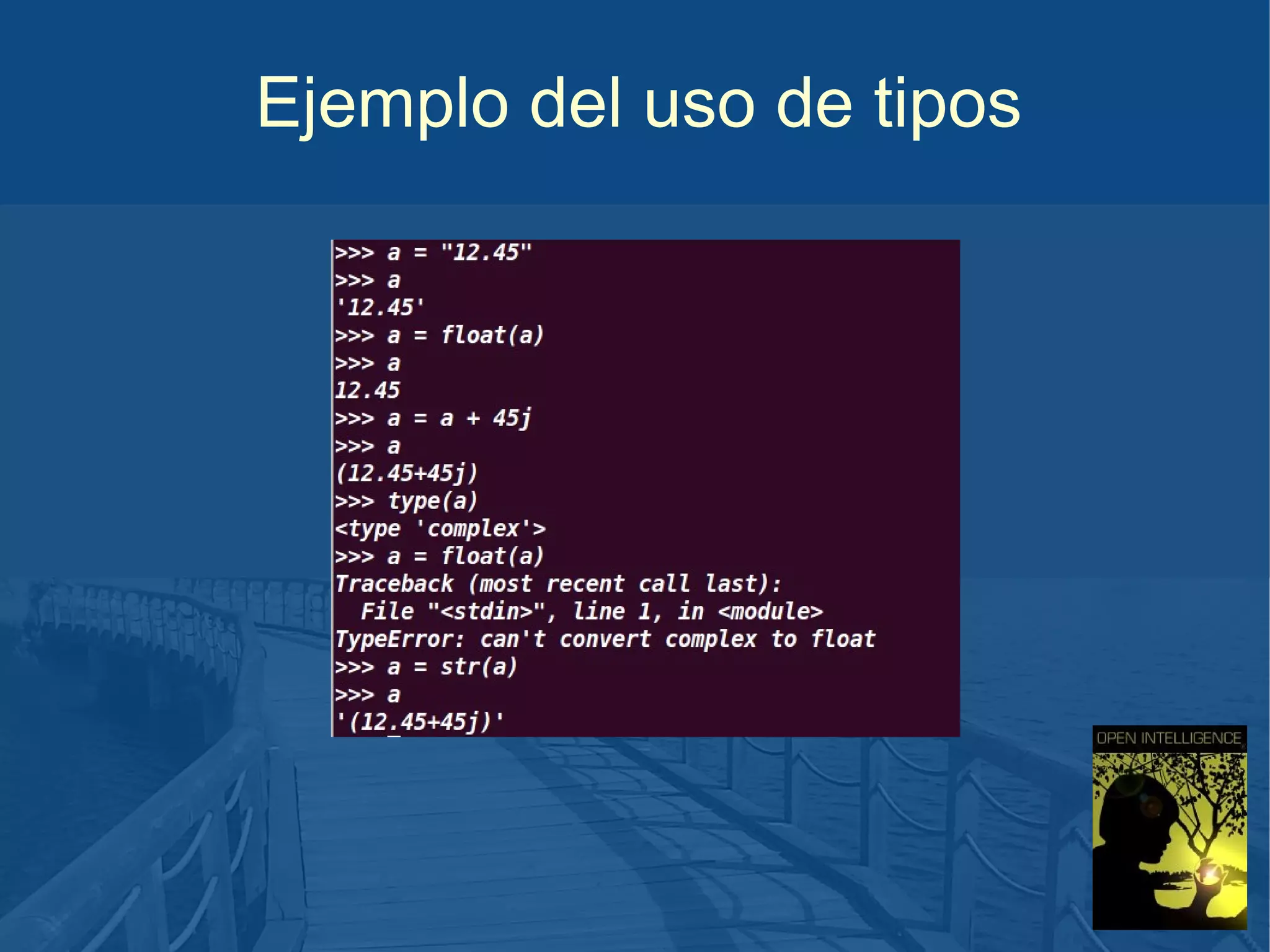 Ejemplo del uso de tipos

 