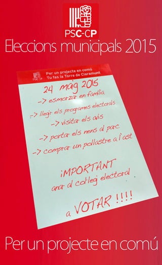 2015
Perunprojecteencomú
Eleccions municipals
 