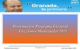 Presentación Programa Electoral  Elecciones Municipales 2011 