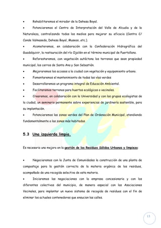 Programa electoral municipales 2015 IU aprobado por la asamblea