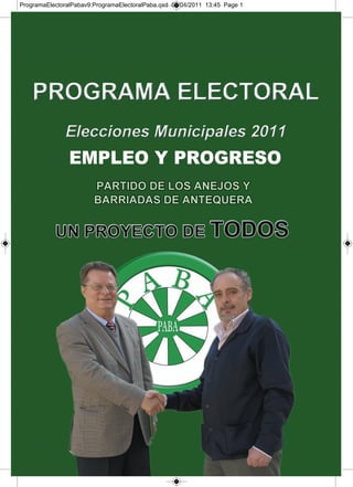 ProgramaElectoralPabav9:ProgramaElectoralPaba.qxd 07/04/2011 13:45 Page 1
 