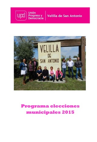 Programa elecciones
municipales 2015
 