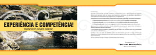 Caro Munícipe,
                                                   Aquando da apresentação da minha candidatura, comprometi-me com a apresentação de um programa
                                                   eleitoral que valorizasse todos os recursos que dispomos e, satisfizesse, com seriedade e igualdade, as
                                                   necessidades que os Mondinenses, ao longo dos anos, me identificaram.
                                                   Comprometi-me com um projecto sério, responsável e para cumprir, onde elegi, como linhas orientadoras:
                                                     > O desenvolvimento económico do concelho como a melhor forma de combater o desemprego;
                                                     > O reforço da educação, como meio de oferecer aos nossos jovens condições de sucesso no futuro;


EXPERIÊNCIA E COMPETÊNCIA!                           > O reforço da acção social, como forma de garantir o mínimo de bem-estar a todos os que dela precisam.
                                                   Agora, convido-o a analisar, com todo o detalhe, como pretendemos executar aquelas linhas orientadoras e
                                                   atingir os objectivos a que nos propusemos.
       FRANCISCO GOMES RIBEIRO                     É uma proposta eleitoral inovadora e transversal, que nos obriga a nós, mas que conta com a participação
                                                   activa de todos os Mondinenses.
                                                   Acredito, e com o seu voto, nos próximos quatro anos demonstrarei, que este é o único caminho para
                                                   atingirmos um nível de desenvolvimento e bem-estar que nos garante, a nós e aos nossos filhos, o prazer de
                                                   viver na nossa terra.
                                                   Por isso, contamos consigo. E consigo, o concelho pode contar connosco.



                                                                                                                             O candidato do PSD,


                      UM COMPROMISSO COM FUTURO!                                                                         (Francisco Gomes Ribeiro)
 
