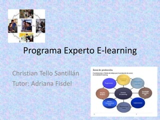 Programa Experto E-learning,[object Object],Christian Tello Santillán,[object Object],Tutor: Adriana Fisdel,[object Object]