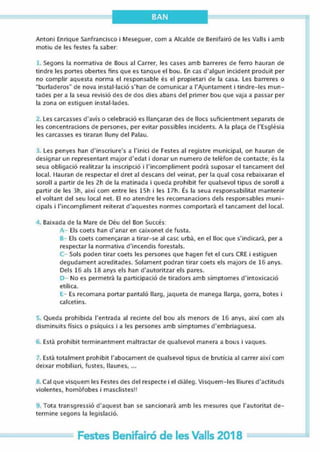 Programa Fiestas Benifairó 2018