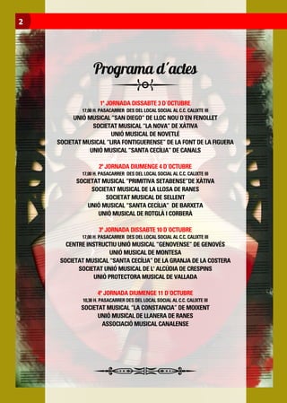 Programa festival comarcal 2015