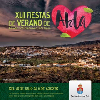 Programa de Fiestas de Verano Abla-Almería 2017