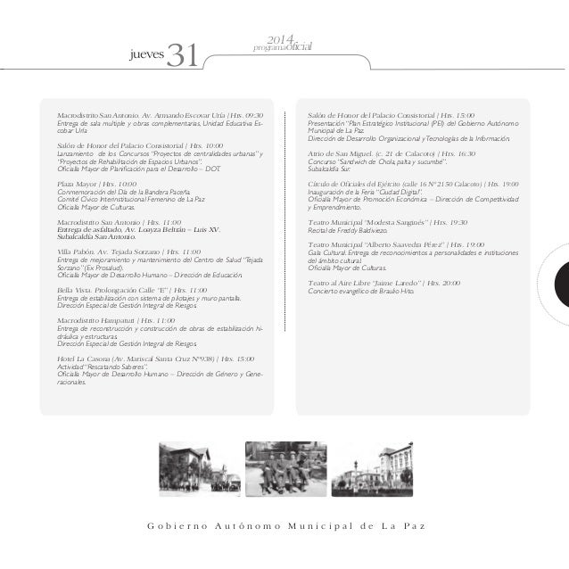 Programa fiestas julias 2014