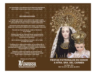 Programa fiestas patronales 2013