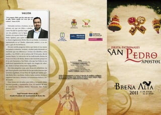 Programa fiestas patronales san pedro apostol 2011 | PDF