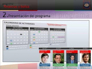 Programa de finanzas y bolsa 