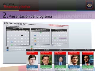 Programa de finanzas y bolsa 