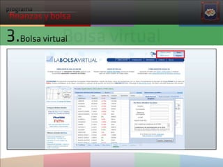 Programa de finanzas y bolsa 