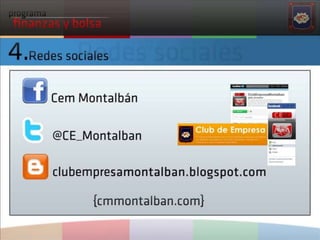 Programa de finanzas y bolsa 